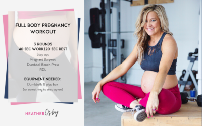 12 Minute Full Body Pregnancy Workout