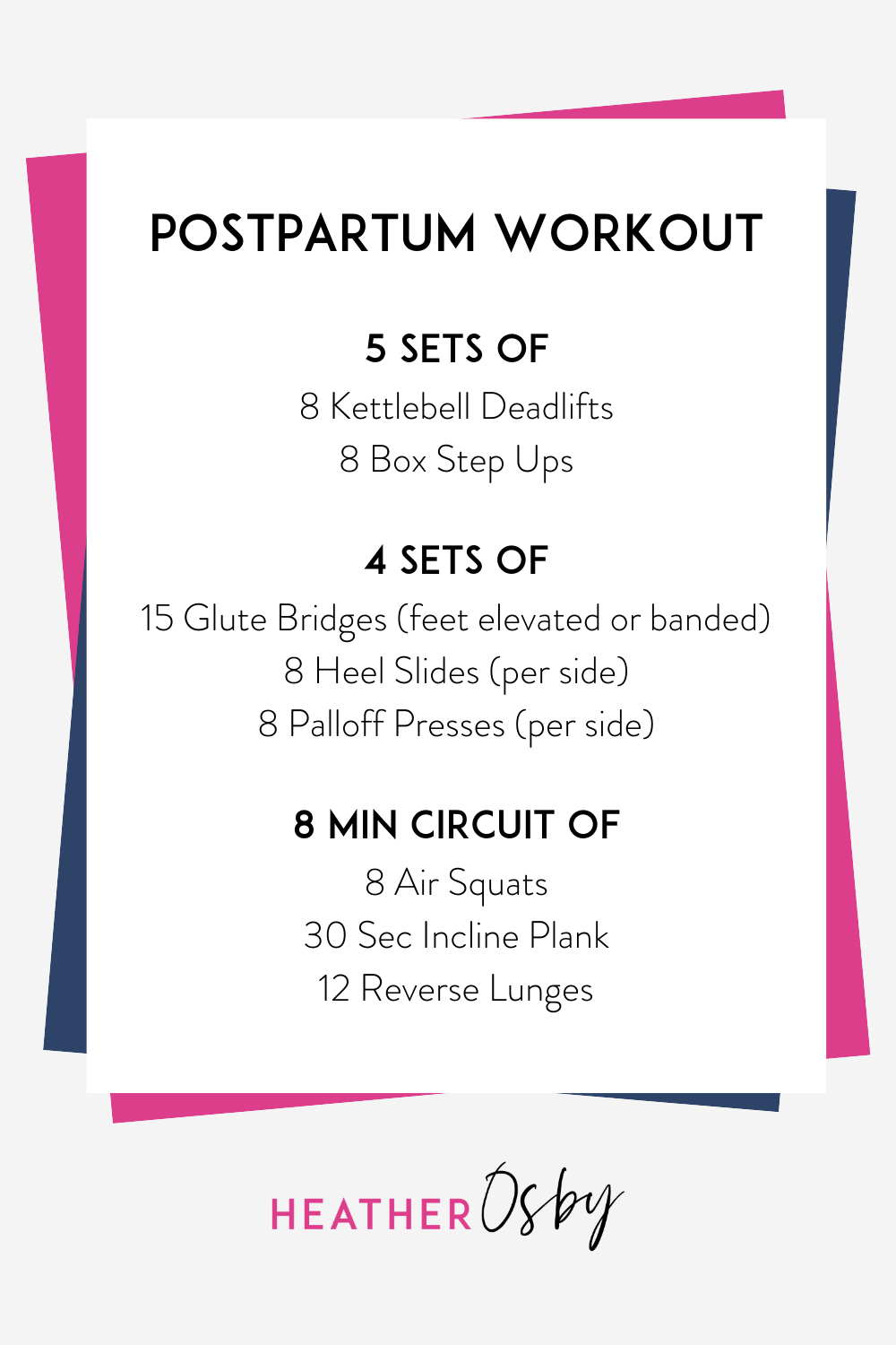 At Home Postpartum Workout