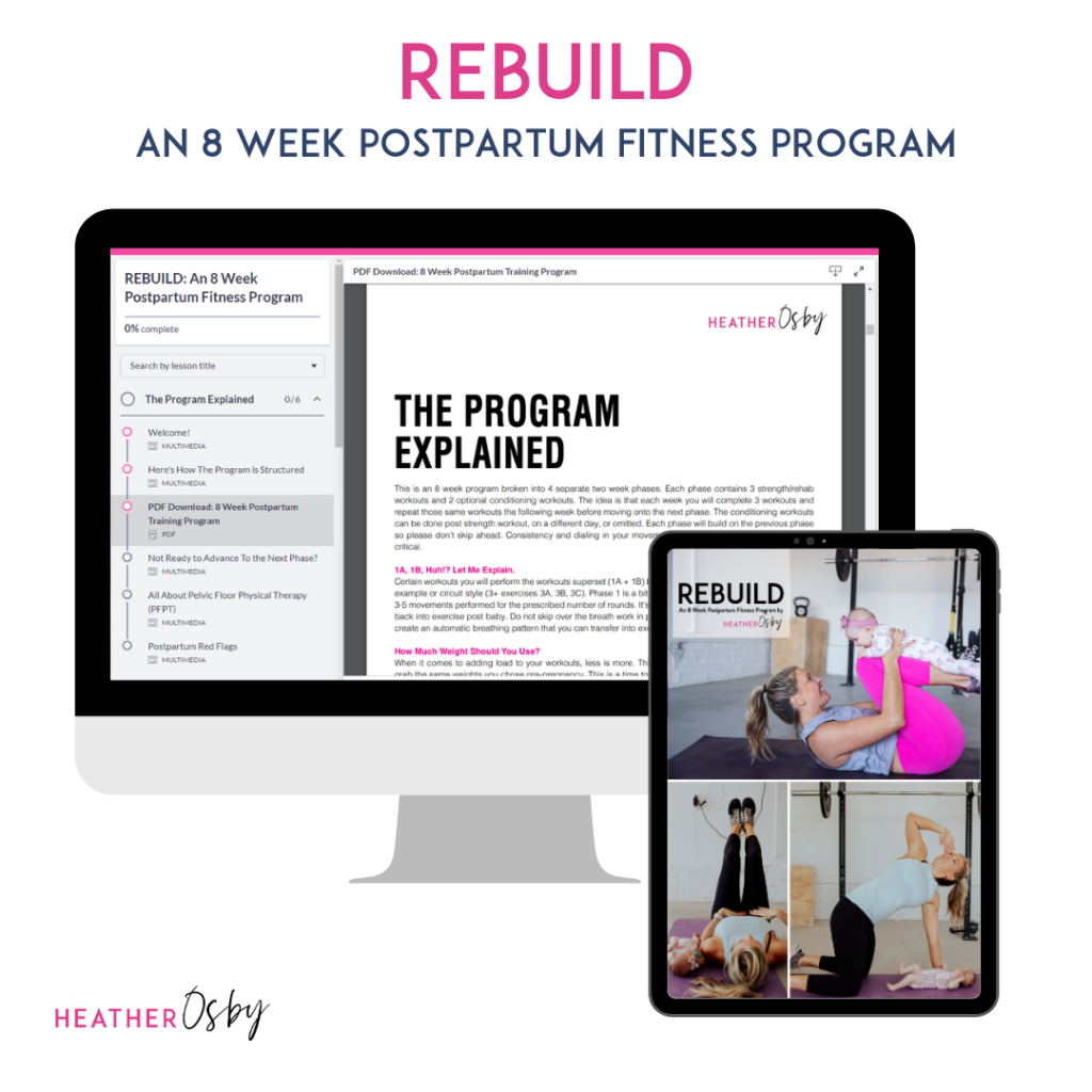 REBUILD - An 8 Week Postpartum Fitness Program